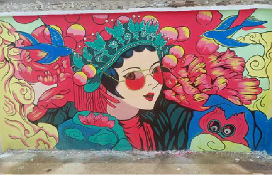 叙永墙体彩绘-网红墙