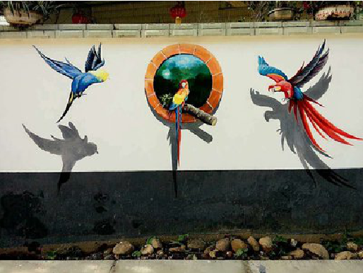 叙永视觉错位-3D墙绘设计