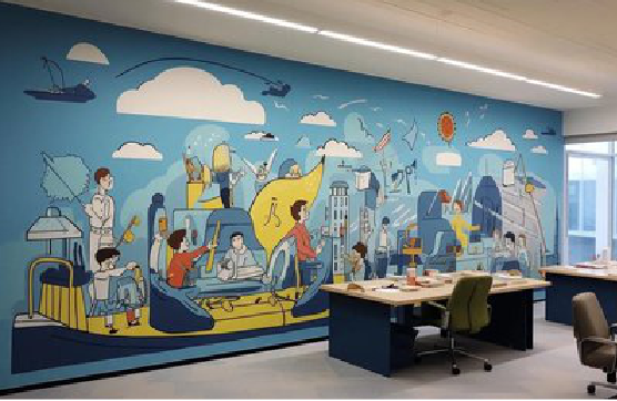 叙永办公室墙绘的特点。