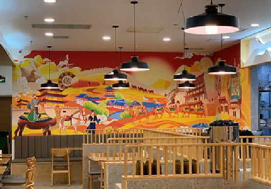 叙永商业空间彩绘介绍。