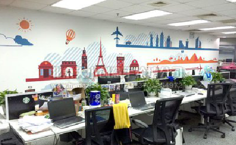 叙永教你设计办公室墙绘的方法。