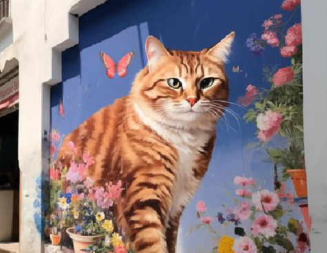 叙永自己绘制有个性的手绘墙